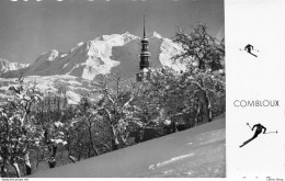 COMBLOUX (Haute-Savoie)  Le Clocher Et Le Mont-Blanc.  Cpsm PF ± 1960 - Saint-Tropez