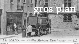 LE MANS (72) Voiture De Livraison Hippomobile En Service Devant Le Magasin "Boucler & Lesage" Cpa ± 1920 - Le Mans