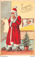 Cpa Editions Univers 300,  Joyeux Noel, Père Noel, Enfant, Sapin De Noel - Sonstige & Ohne Zuordnung