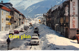 LANSLEBOURG (73) 1321 La RN 6 Vers L'Italie... Hôtel LeRelai Des Alpes # Automobiles # 403, 204 Peugeot Cpm 1977 - Autres & Non Classés