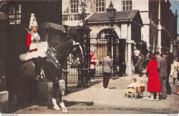 LIFE GUARD ON SENTRY DUTY AT HORSE GUARDS, WHITEHALL, LONDON - Published By Lansdowne Production 1955 - Whitehall
