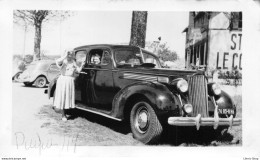 Photo Originale Année 1949 Vintage Snapshot Oldtimer Car -  Superbe Automobile Packard 120 Format 117x72 - Auto's
