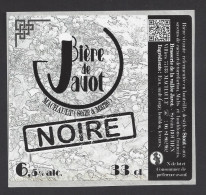 Etiquette De Bière Noire  - De Javot  -    Brasserie Rouhen  à  Machault   (77) - Birra