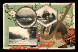 JAPON - KYUSHU - CHIYO HO MATSUBARA PINE GROVE - VUES ET FLEURS - CARTE GAUFREE - VOIR ETAT - Autres & Non Classés