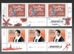 France 2024 - Jeux Floraux De Toulouse – 700 Ans De Poésie & Alice Milliat ** (bas De Feuille Avec Coins Datés) - Unused Stamps