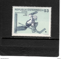 AUTRICHE 1967 Hockey Sur Glace Yvert 1069, Michel 1235 NEUF** MNH - Nuovi