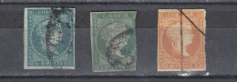 Cuba 1855 Isabel II, Filigrana Lazos, F-vf (e-875) - Sonstige & Ohne Zuordnung