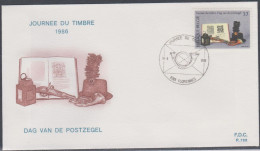 Belgique FDC 1986 2210 Journée Du Timbre Musée Des Postes Et Télécommunications Lede - 1981-1990