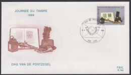 Belgique FDC 1986 2210 Journée Du Timbre Musée Des Postes Florennes - 1981-1990