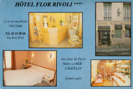 75 , Cpm  PARIS , HOTEL FLOR RIVOLI , 13 Rue Des Deux Boules , 75001 Paris (15155.V.24) - Paris (01)
