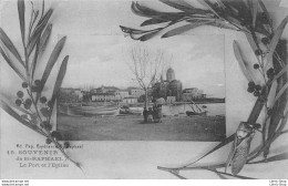 [83] SOUVENIR De St-RAPHAEL - Cpa 1918 Le Port Et L'Eglise -Ed Pap. Esperance Raphael - Autres & Non Classés