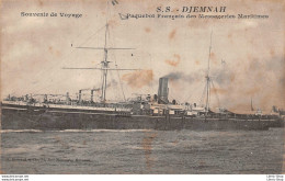 Cpa 1915  S. S. - DJEMNAH  Paquebot Français Des Messageries Maritimes - Passagiersschepen