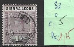 SIERRA LEONE 33 Oblitéré Côte 5 € - Sierra Leona (...-1960)