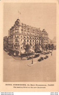 [75] HOTEL COMMODORE, 12, Boul. Haussmann, PARIS VIII ème - Cafés, Hoteles, Restaurantes