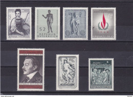 AUTRICHE 1968 Yvert 1098-11102 + 1106-1107 NEUF** MNH Cote 5,70 Euros - Unused Stamps