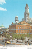 BOSTON - Faneuil Hall, The Quincy Market And Custon House Tower, Cars - Boston