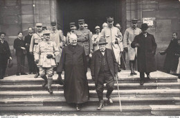 [68] MASEVAUX - WW1 - Église St-Martin 02 1918 Clemenceau, Joseph Dornstetter Curé, Et Le Général Mordaq CA-PHO - Personnages