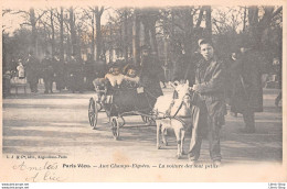 [75] - Série Paris Vécu - Aux Champs-Elysées. - La Voiture Des Tout Petits - Attelage De Chèvre - Champs-Elysées