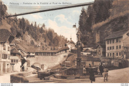 Schweiz // Switzerland // Fribourg - Fontaine De La Fidélité Ef Pont Du Gotteron - Seal. R. E. Chapallaz - Fribourg