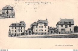 Schweiz // Switzerland // Fribourg. - Hôtel De Ville.  Pensionnat Jeanne D'Arc J. B. Schmitt Et Fils, Imp - Fribourg