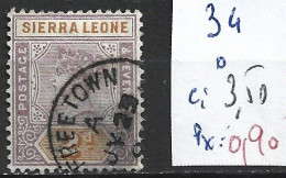 SIERRA LEONE 34 Oblitéré Côte 3.50 € - Sierra Leona (...-1960)