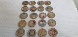 2 € COLORISEES LUXEMBOURG DIVERSES ANNEES - Luxembourg