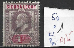 SIERRA LEONE 50 Oblitéré Côte 1 € - Sierra Leona (...-1960)