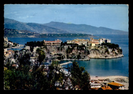 MONACO - LE ROCHER - CARTE TIMBREE ET OBLITEREE - Sonstige & Ohne Zuordnung