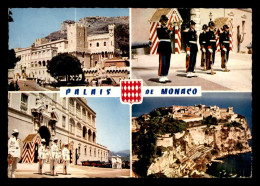 MONACO - PALAIS PRINCIER, MULTIVUES - CARTE TIMBREE ET OBLITEREE - Prince's Palace