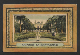 MONACO - MONTE-CARLO - SOUVENIR - CARTE A SYSTEME DEPLIANT MULTIVUES - Monte-Carlo