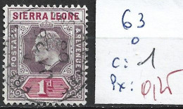 SIERRA LEONE 63 Oblitéré Côte 1 € - Sierra Leona (...-1960)