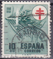 1950 - ESPAÑA - PRO TUBERCULOSOS - ADORNO NAVIDEÑO - EDIFIL 1085 - Usati