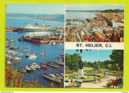 RU JERSEY ST HELIER En 1977 Port Bateau Navire Ferry Sealink Jardins VOIR ZOOM Landau Ancien VOIR DOS Et Beau Timbre - Other & Unclassified