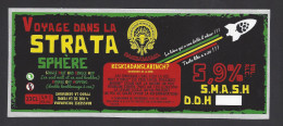 Etiquette De Bière Drouble Dry  -  Voyage Dans La Strata Sphère   Brasserie Pachamama  à La Genevraye  (77) - Bière