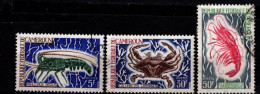 - CAMEROUN -1968 - YT N° 456  + 461 + 463 - Oblitérés - Faune Marine - Cameroun (1960-...)