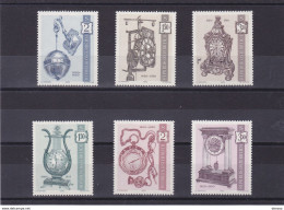AUTRICHE 1970 PENDULES ANCIENNES Yvert 1157-1159 + 1173-1175, Michel 1328-1330 + 1344-1346 NEUF** MNH - Unused Stamps
