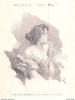 Collection "LOTUS BLEU" Portrait De Femme "L'enterrement D'une étoile" Par A. DAUDET -  Illustrateur Steinmann - CPR - Vrouwen