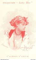 Collection "LOTUS BLEU" Portrait De Femme "L'aumône D'amour" Du Livre De Camille LEMONNIER  Illustrateur Steinmann - CPR - Vrouwen