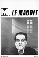 « CAMPAGNE PRÉSIDENTIELLE » 1988 M. LE MAUDIT -  GEORGES MARCHAIS - Michel GAYOUT 1988- CPM - Satirische