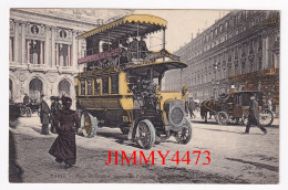 CPA En V.O. - PARIS 1914 - Place De L'Opéra - Station De L'Autobus Montmartre Saint-Germain-des-Prés - Buses & Coaches
