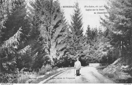 RETOURNAC (Hte Loire) Sapins Sur La Route De Chamalière Madame Bamousse Tabac, Route De Craponne - Cpa 1918 - Retournac