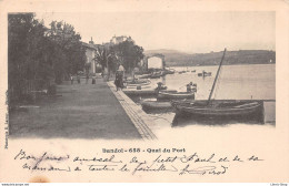 BANDOL (83)  Quai Du Port - Carte Précurseur 1904 - Phototypie E. Lacour - Bandol