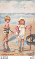 Enfant / TUCK LITTLE FOLKS AT SEASIDE Children Gathering Seaweed OILETTE - 1900-1949