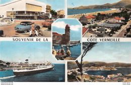 [66]  Souvenir De La Côte Vermeille Cpsm 1959  - Multivues - Automobiles - Courrier EL DJEZAIR - Autres & Non Classés