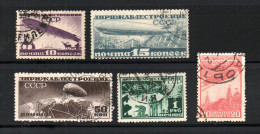 Russland 1931 Satz 397/401 Zeppelin/Aviation/Luftfahrt Gebraucht - Used Stamps