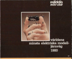 Catalogue Märklin 1980 Järnväg Mini-club Z 1/220 - Minsta Elektriska Modell - En Suédois - Sin Clasificación
