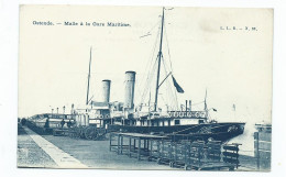 Postcard Belgium Oostende  Maritime Malle A La Gare Maritime Ships  Steamer  Unused - Oostende