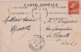 1932  Cartolina Con ANNULLO MECCANICO  Raid Femminile Automibilistico - Automovilismo