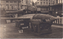 V1 S.H.A.E.F. - Vliegende Bom - Raket - Anvers 1945 - Carte Photo Tentoonstelling In De Grand Bazar Te Antwerpen - Oorlog 1939-45