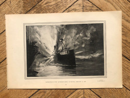 1900 - Louis Sonntag - Destruction Du Battleship Maine à Havana Le 15 Février 1898 - - Barcos